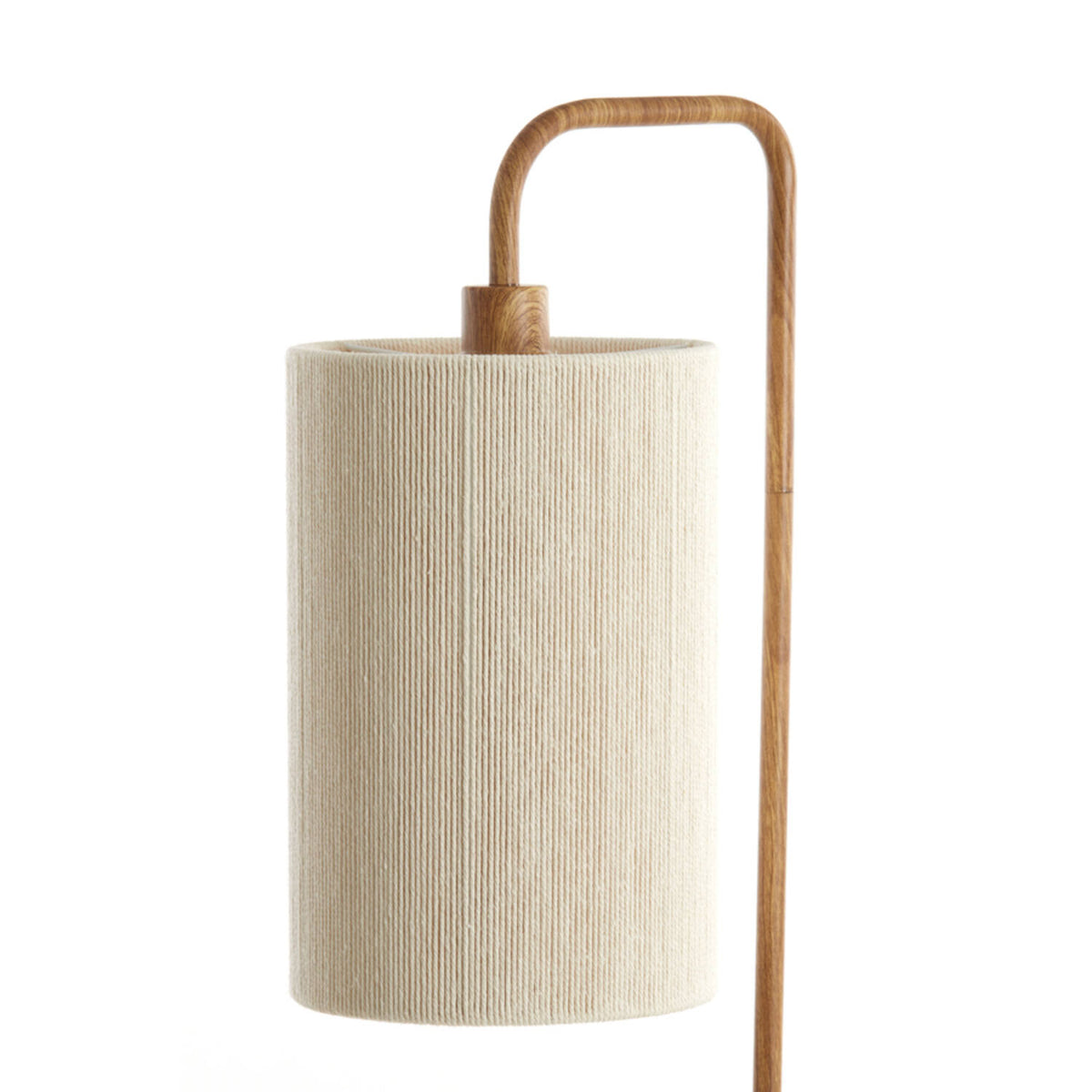 Floor lamp 33,5x28x155 cm DONIO wood print naturl & rope cream by Light and living
