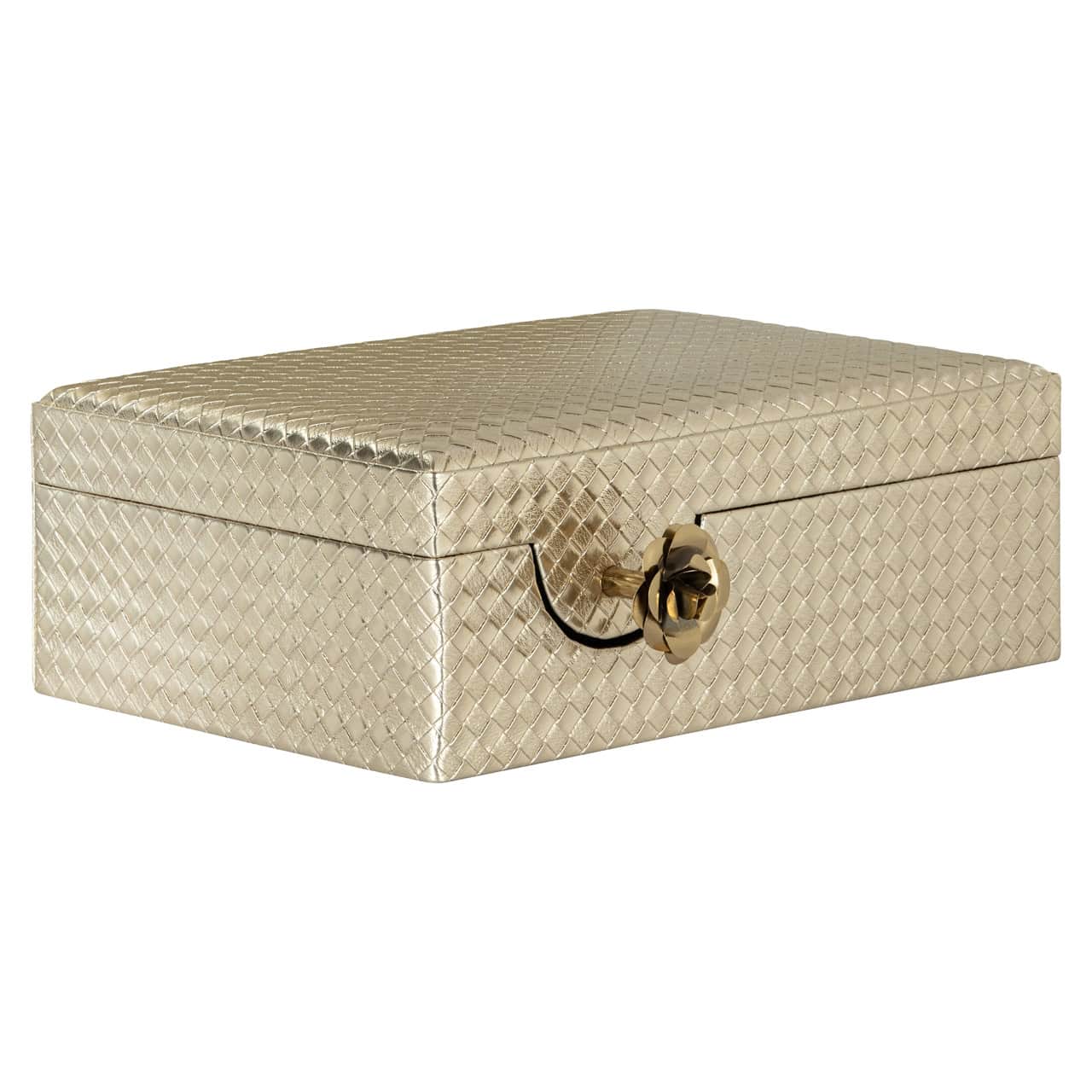 Trace Gold Loarge Storage Box by Richmond