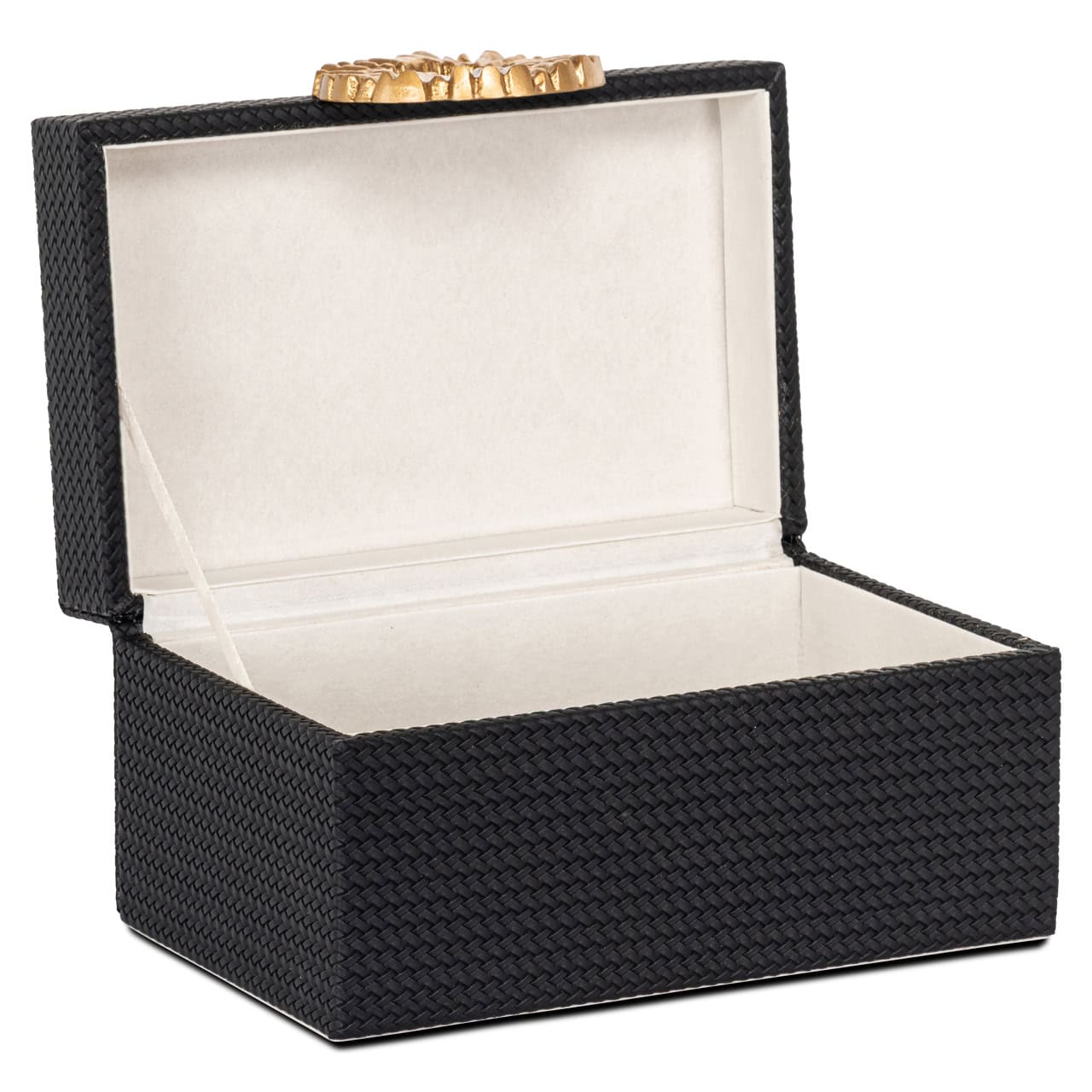 Amal black/gold small storage box by Richmond
