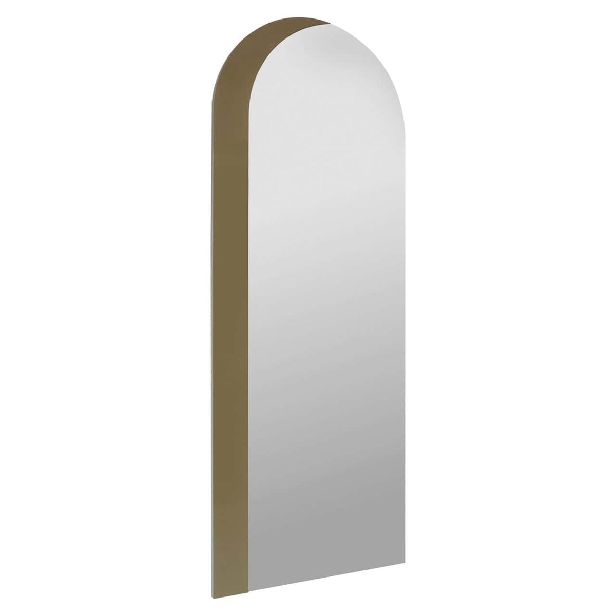Draven arch mirror in champagne gold by Richmond