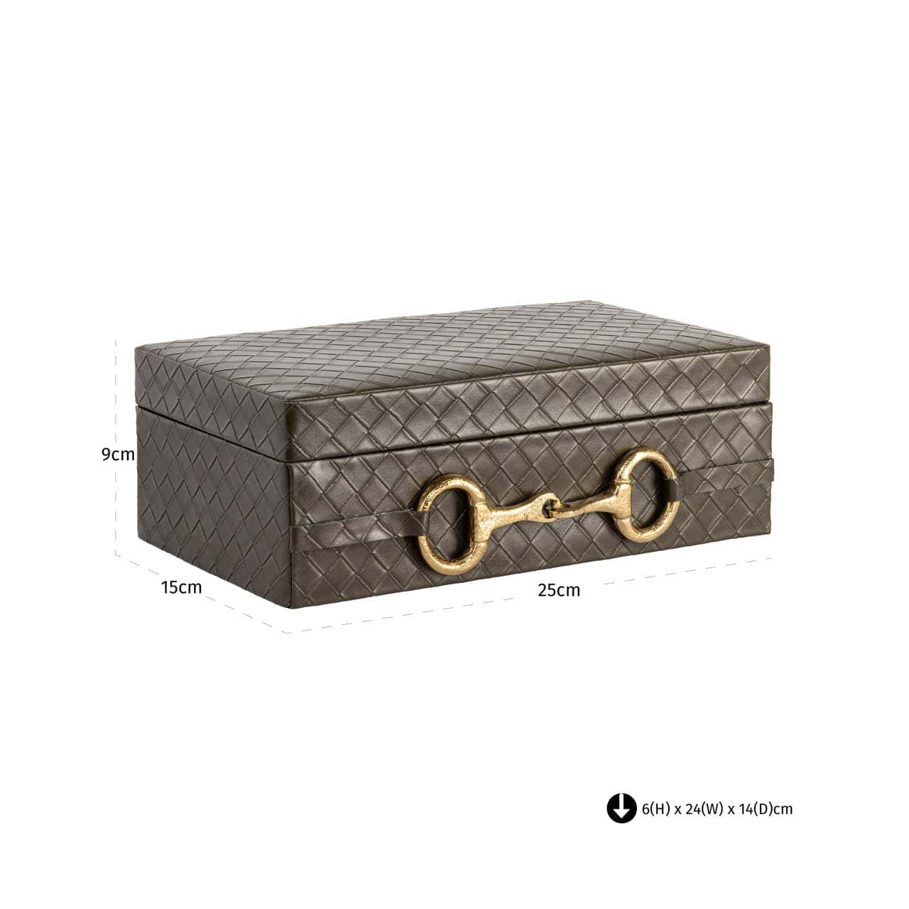 Storage box Blade olive large by Richmond
