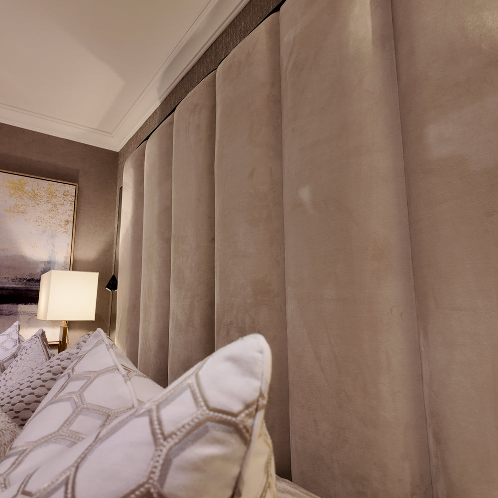 Custom Belle Bed frame with  super High Headboard