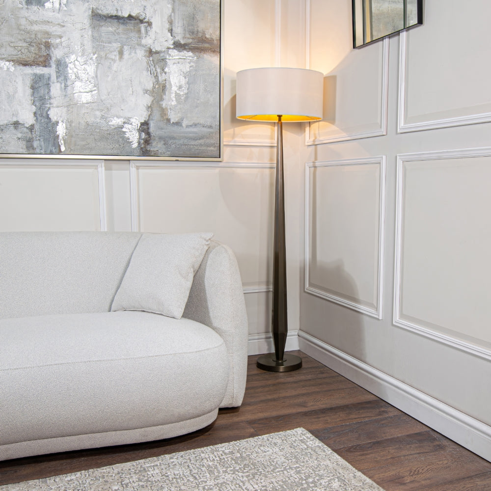 Aisone  floor lamp in dark brass By RV Astley reduced