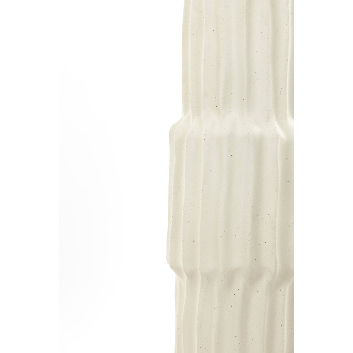 Vase deco Ø17x58 cm LONGA ceramics cream by Light and living