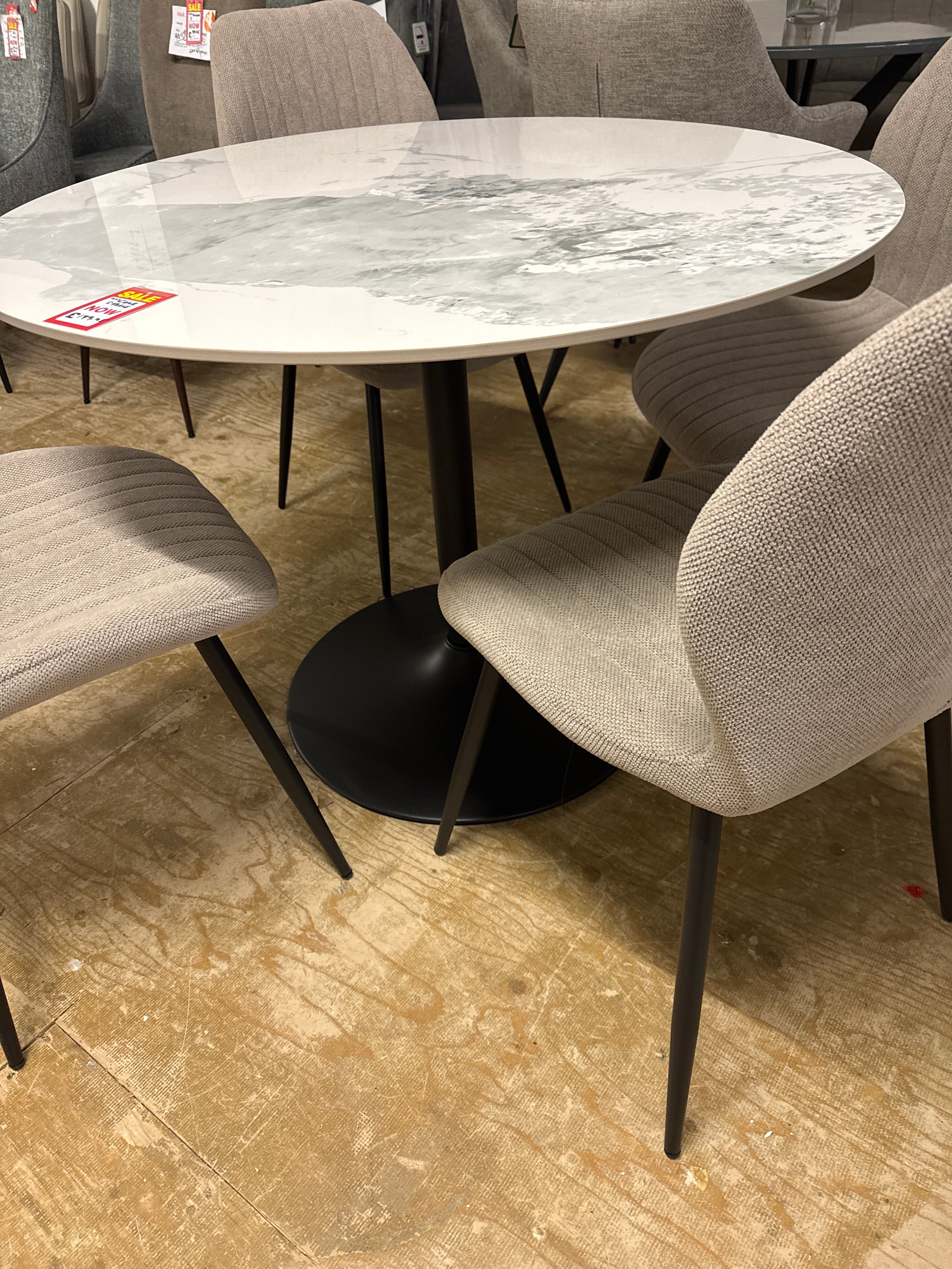 Cole Round Dining Table  100 cm