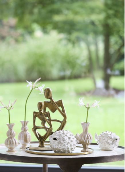 ceramic cream Fish ornament