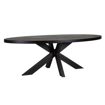 Watson Black Oval Dining Table