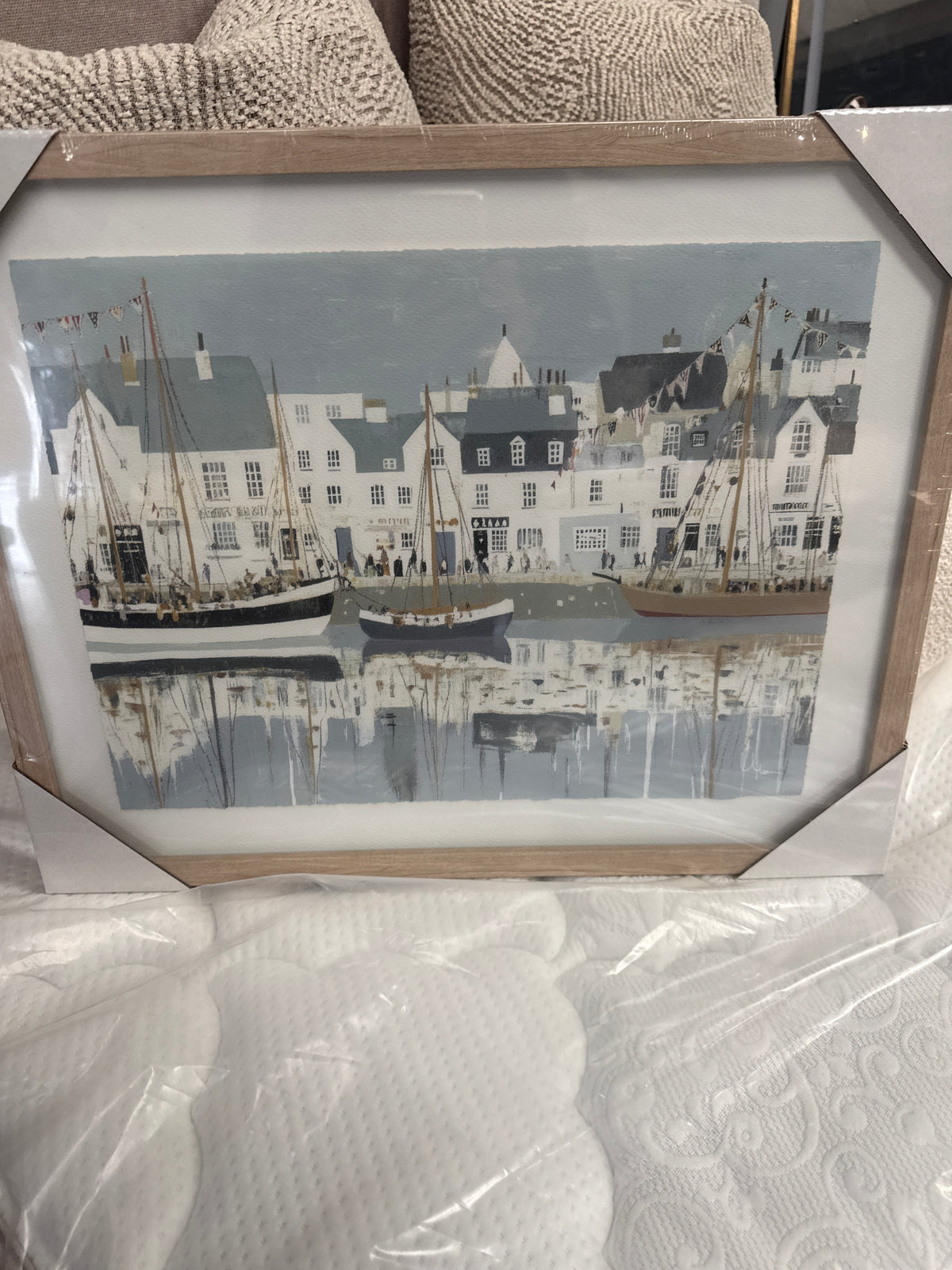 Framed print harbour life/dockside Limited edition