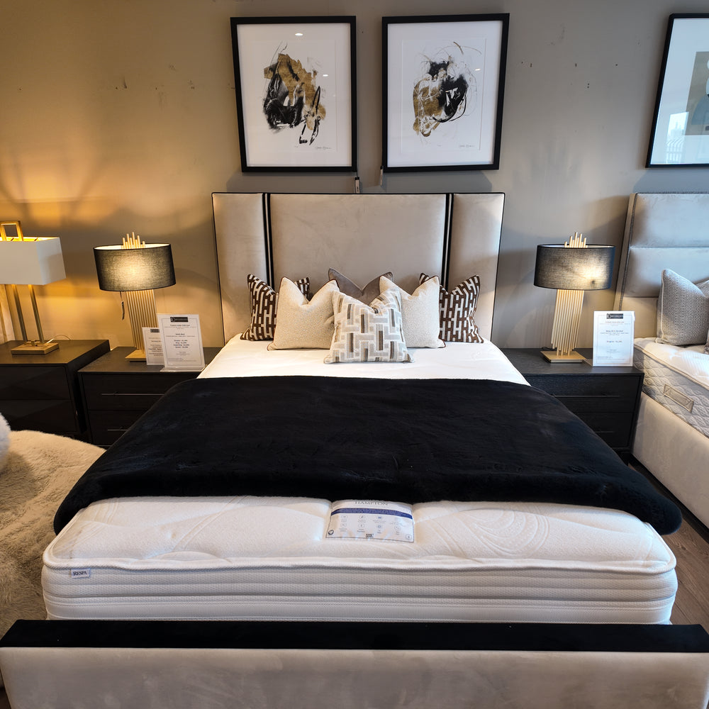 Veda custom made bed and headboard