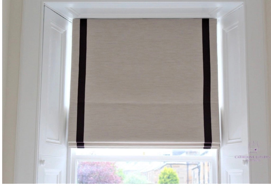 Roman blinds custom designed for you by Renaissance Design Studio