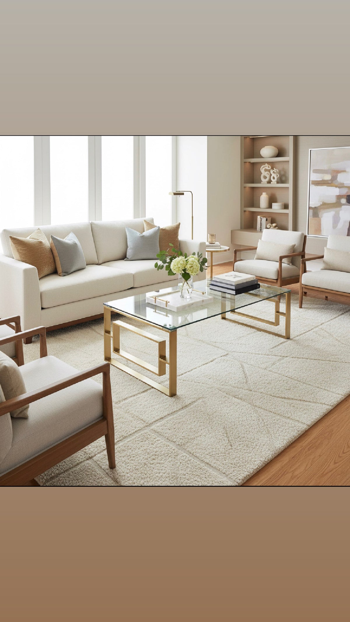 Alannah Gold Coffee Table - Reduced