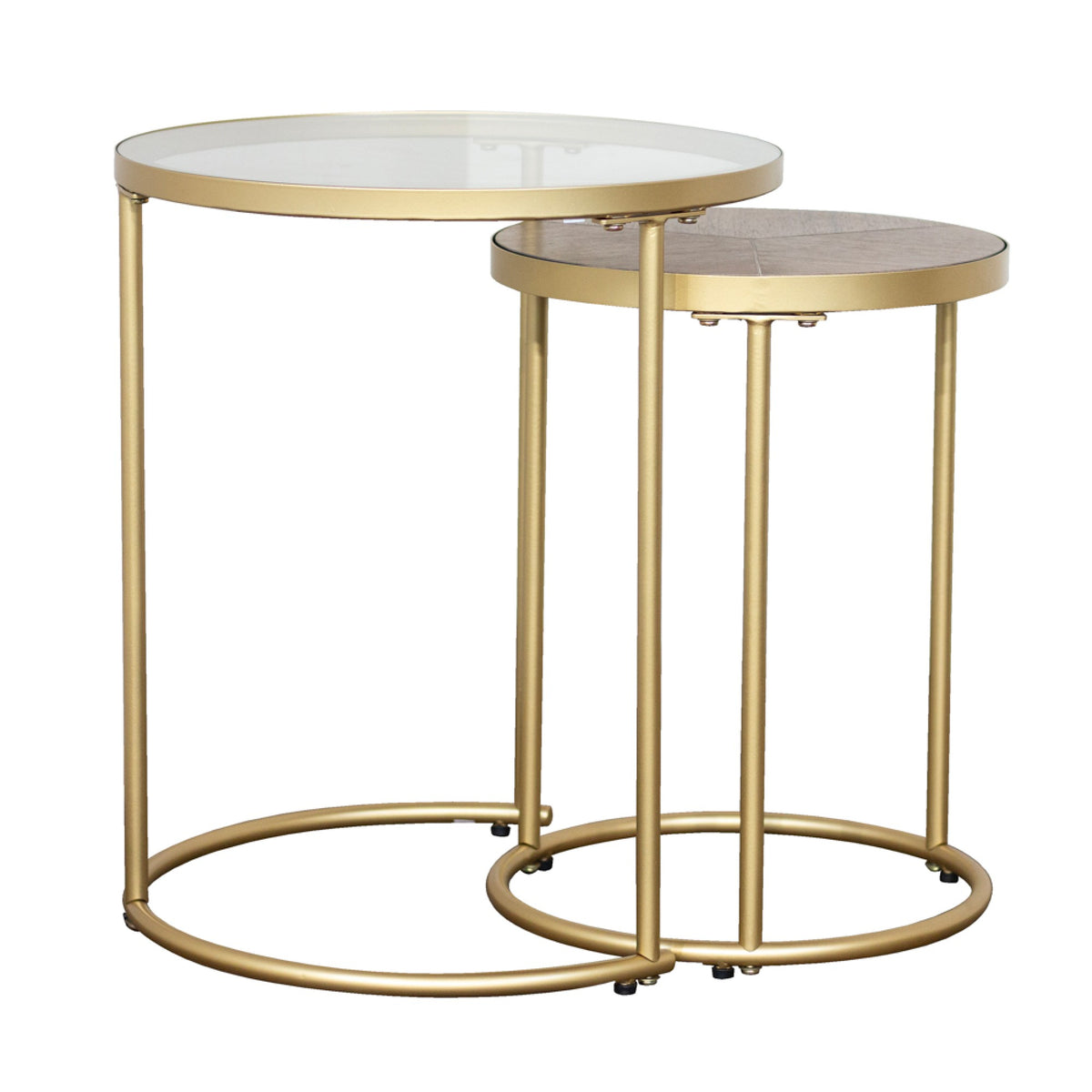Alicia V2 Set Of de luxe Twin set Gold Side Tables