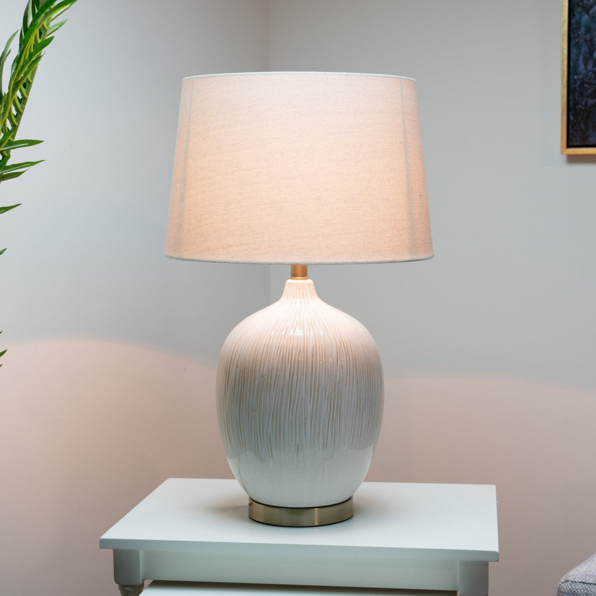 Ariana Large statement lamp w shade