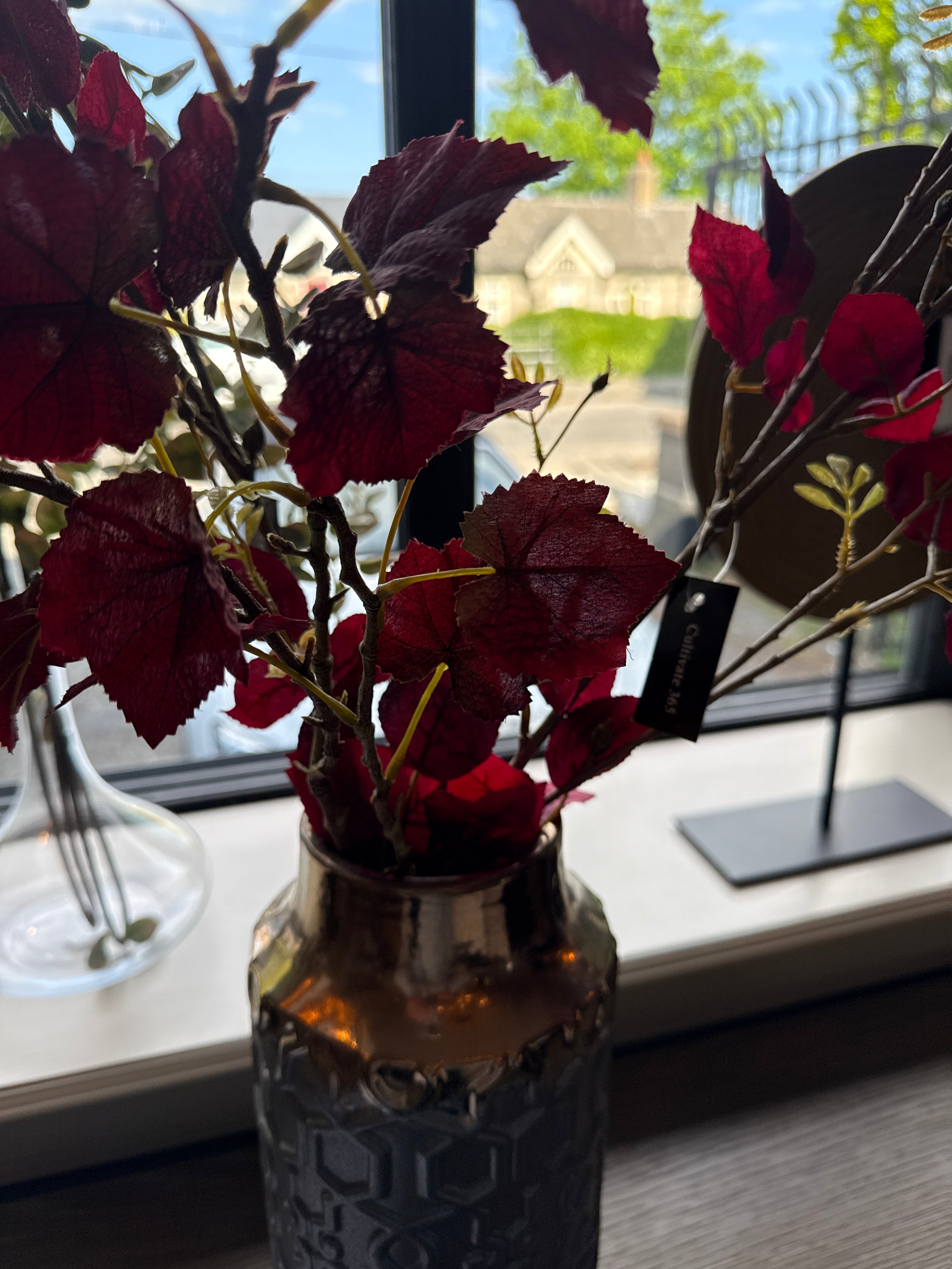 Rose leaves spray
