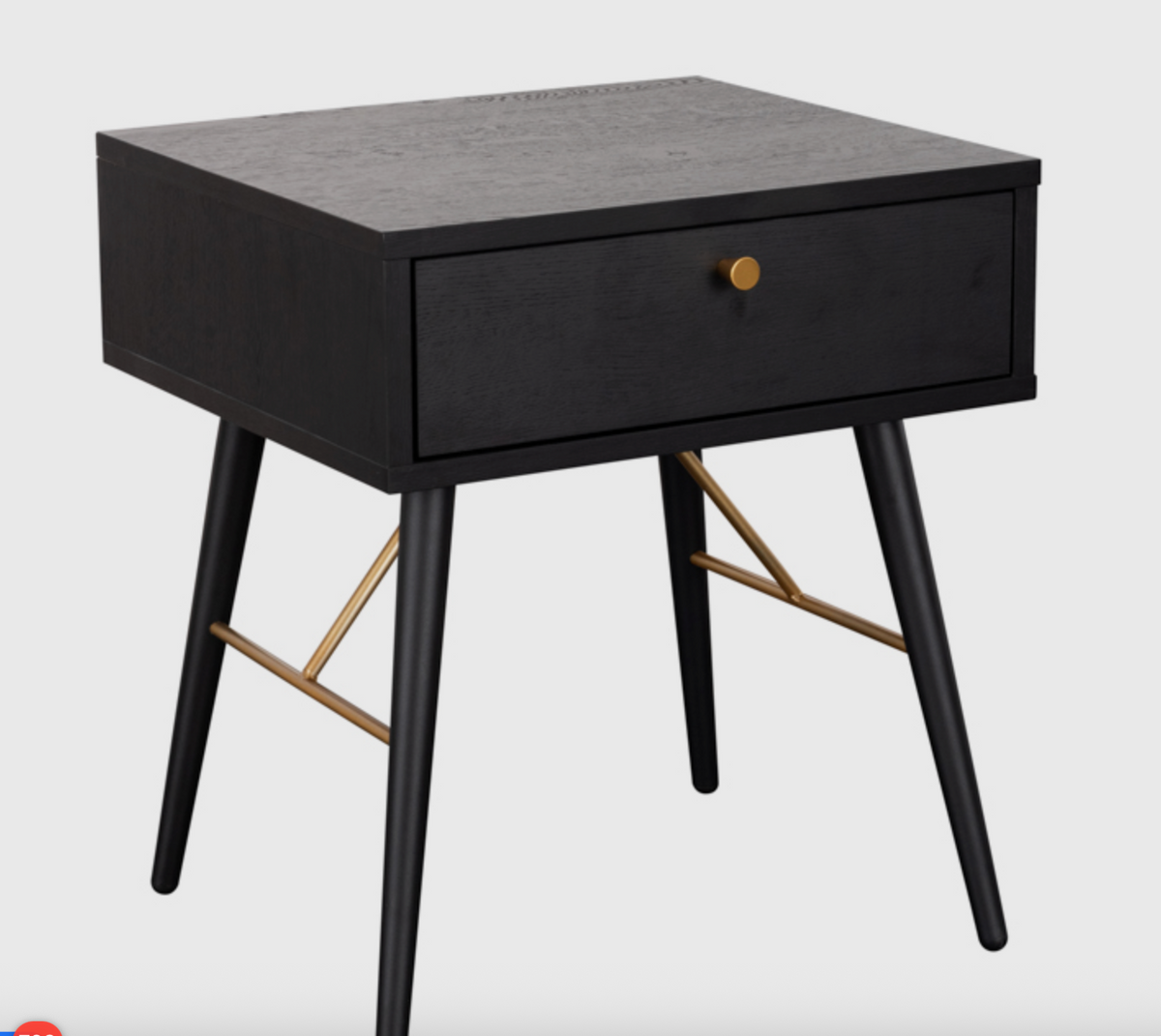 Barca Bedside black Table reduced
