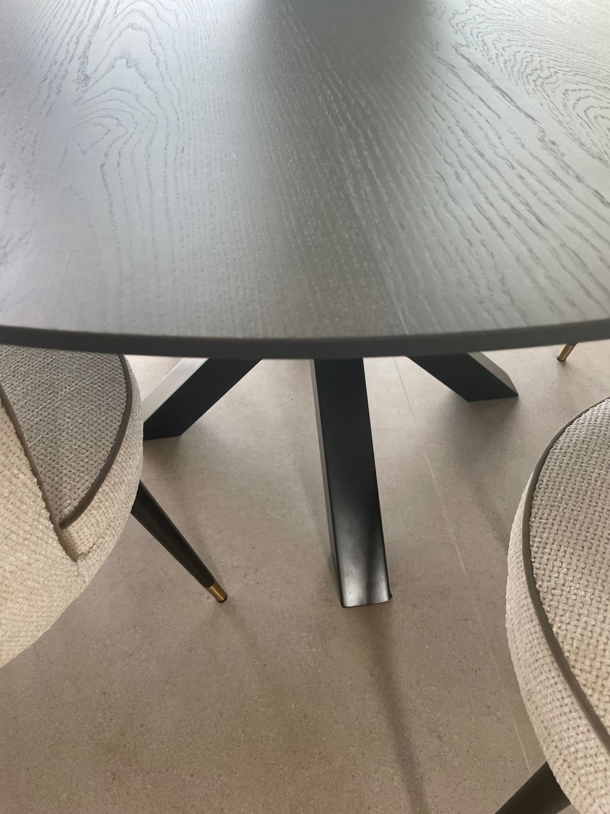 Bespoke dining tables in solid oak made specifically for you see showroom