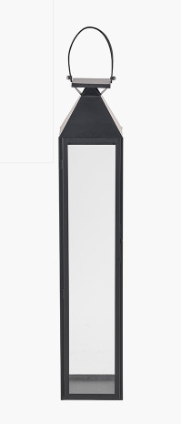 Black Stainless Steel Lantern Medium