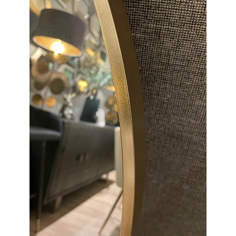 Camden Club Round Mirror 80cm | Gold Minimalist Frame