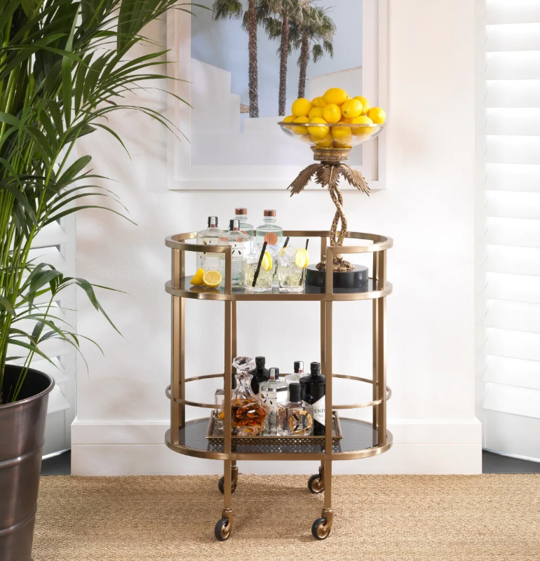 Drinks trolley Townhouse by Eichholtz ex showroom.