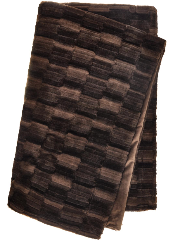 Chocolate Fur Throw by skinnwille