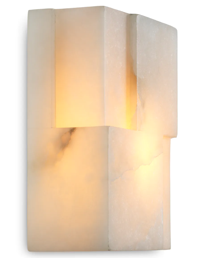 Alabaster wall light Fabiano by Eichholtz