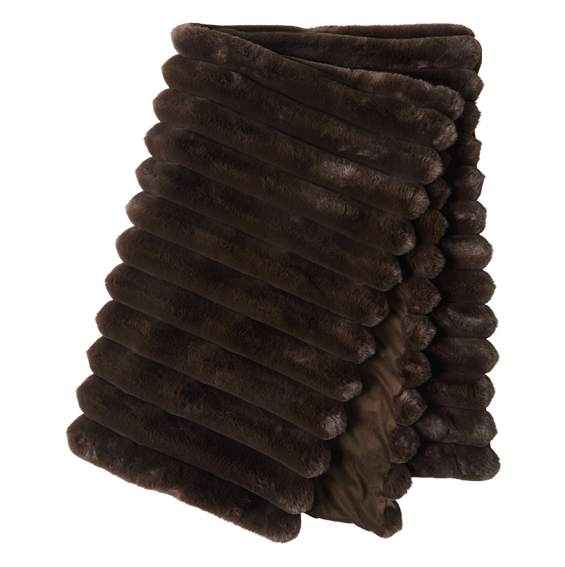 lina fur throw blanket by skinnwille