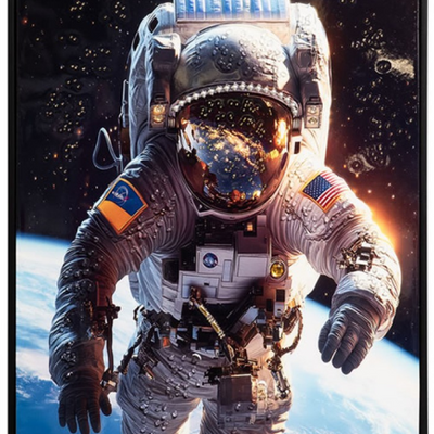 Astronaut Portrait 50 X 70 CM perfect for kids playrooms