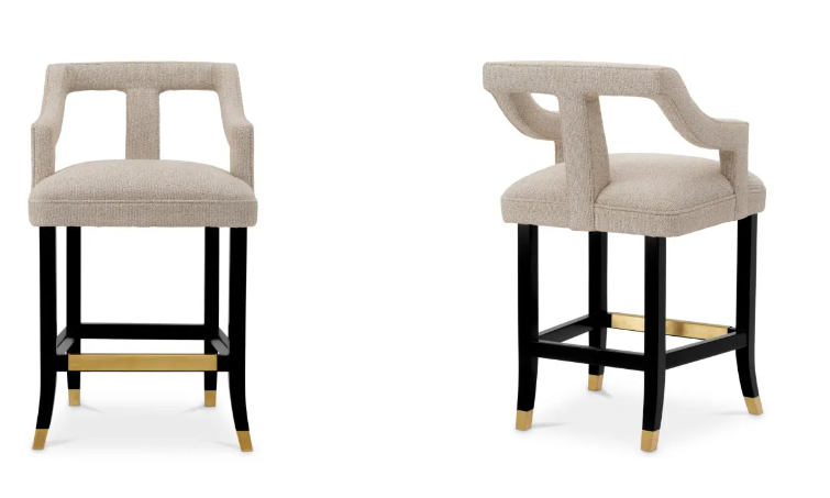 Counter Stool Roumier - The Met by Eichholtz