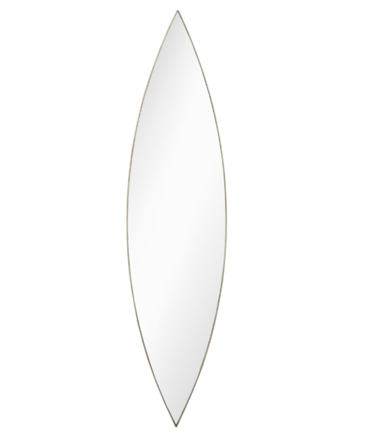 Verona  Long Brass  Designer Oval Mirror by RV Astley