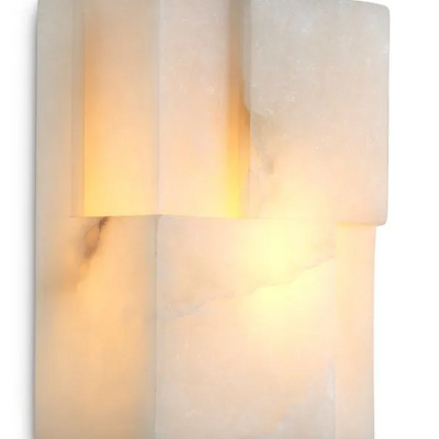 Alabaster wall light Fabiano by Eichholtz