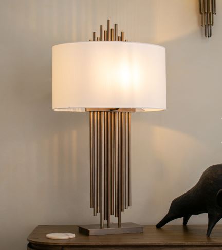 Vienna Table Lamp - Antique Brass by rva