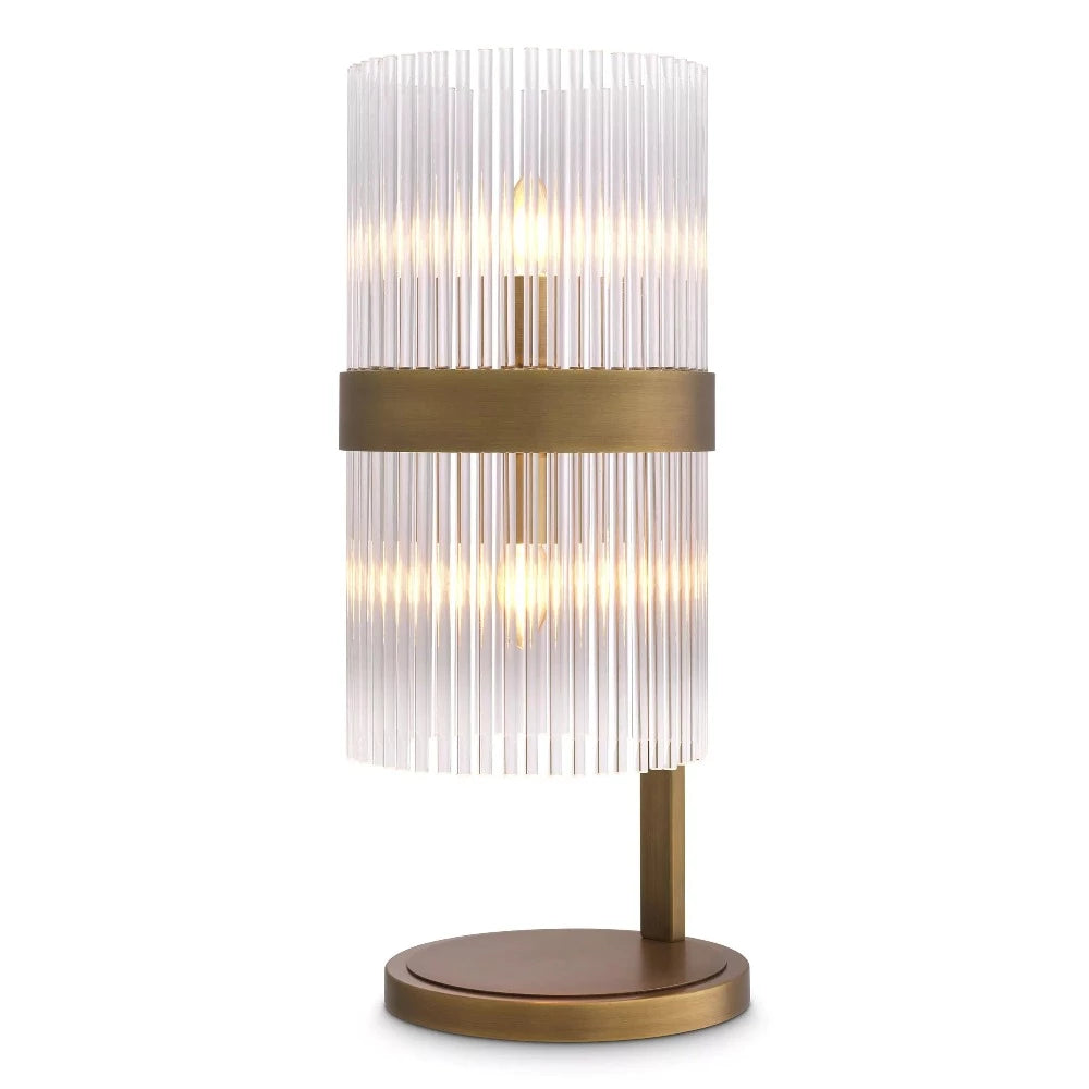 Carnero vintage style glass table Lamp by Eichholtz