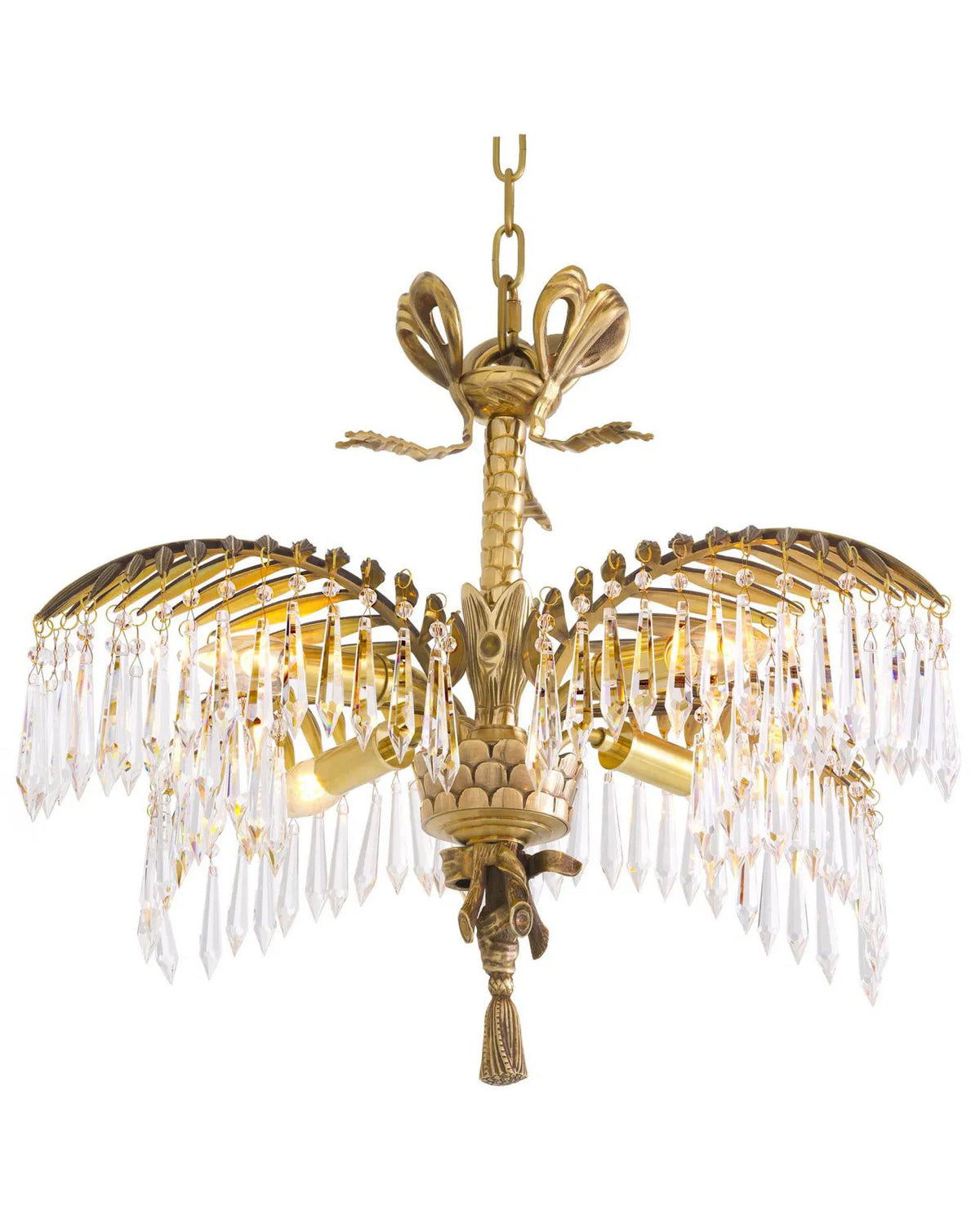 Chandelier Hildebrandt S Antique brass by Eichholtz ex showroom save 25%