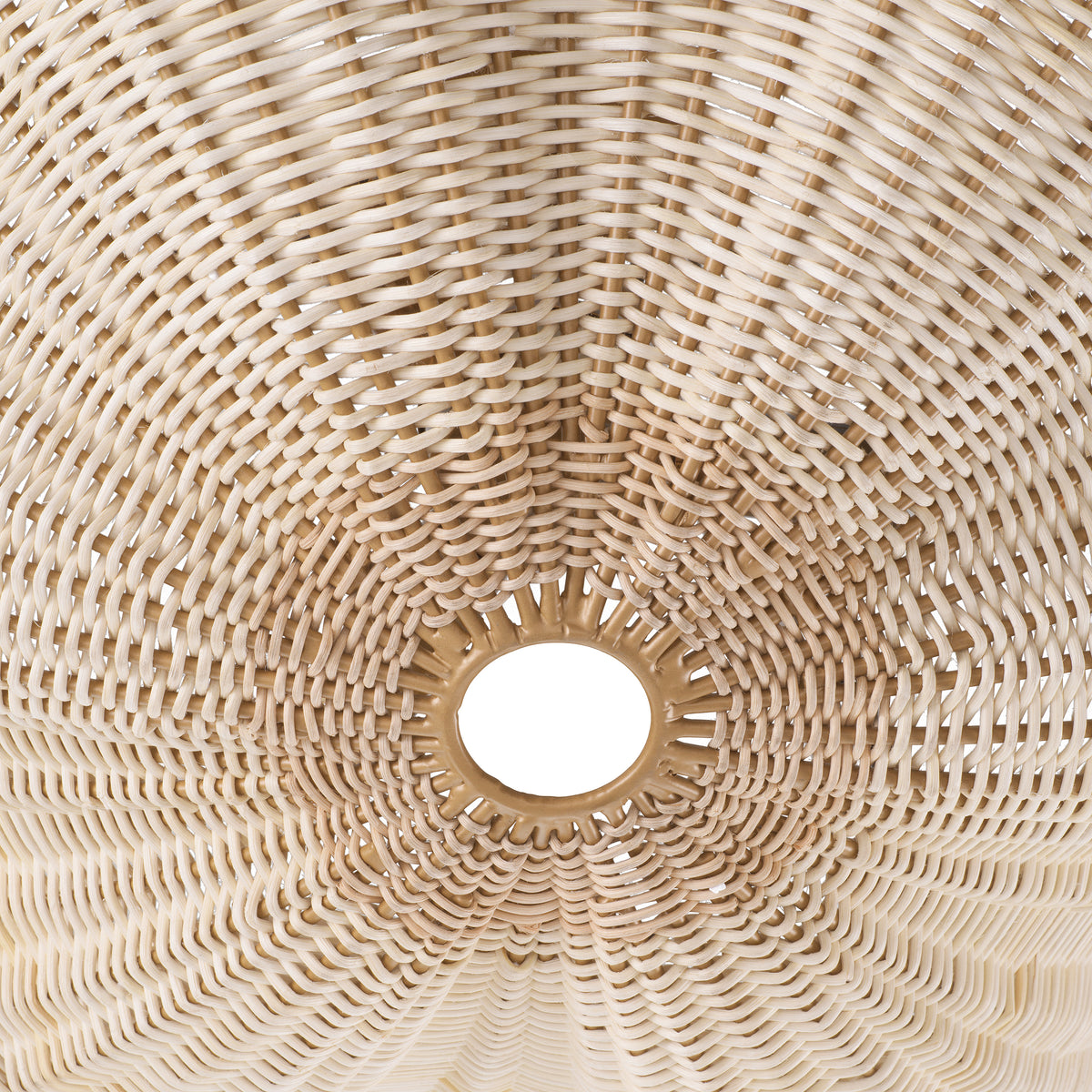 Chandelier Los Palmos Natural rattan | vintage brass finish by Eichholtz