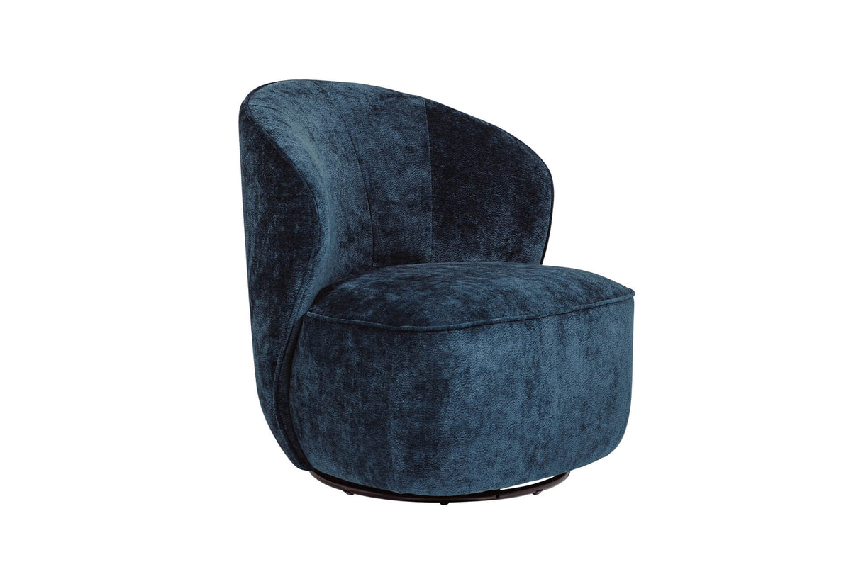 Eddie swivel Accent Chair Green, Rust or Blue by VIDA