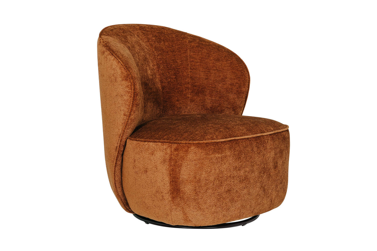 Eddie swivel Accent Chair Green, Rust or Blue by VIDA