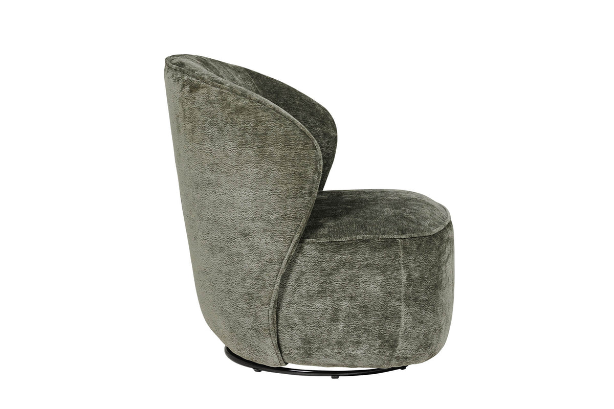 Eddie swivel Accent Chair Green, Rust or Blue