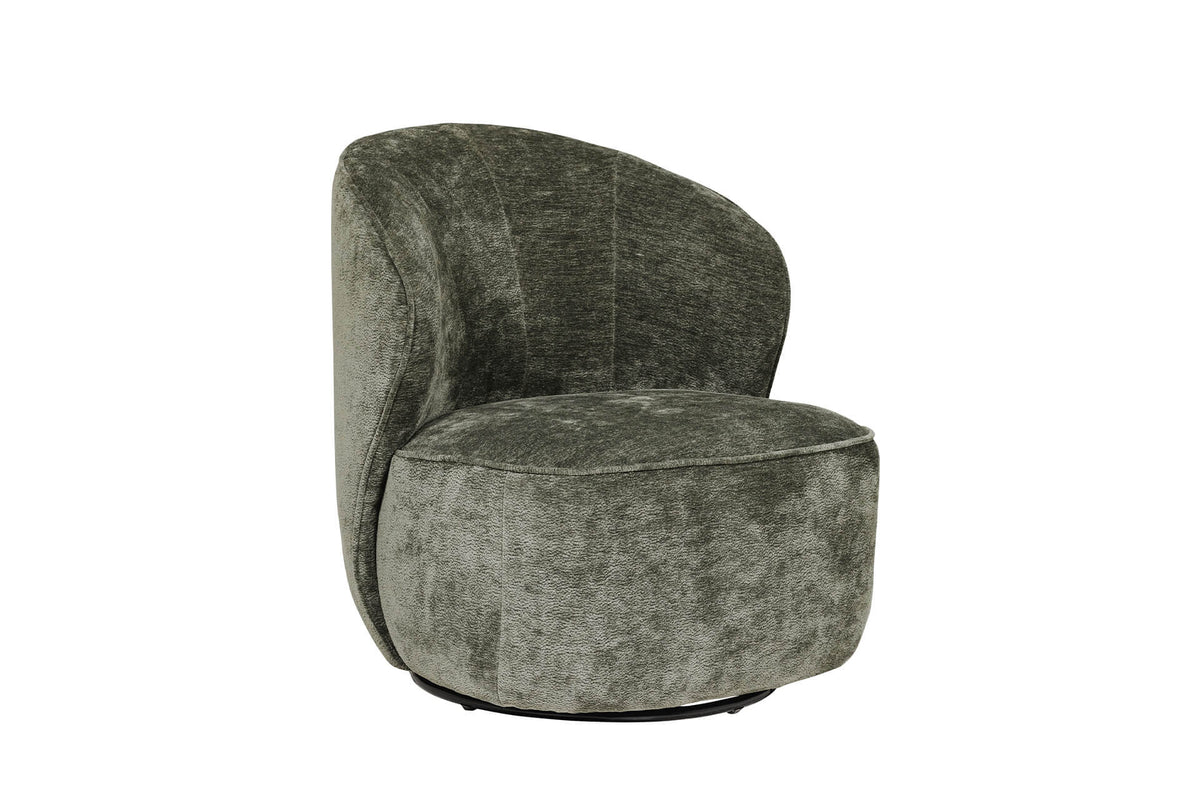 Eddie swivel Accent Chair Green, Rust or Blue by VIDA