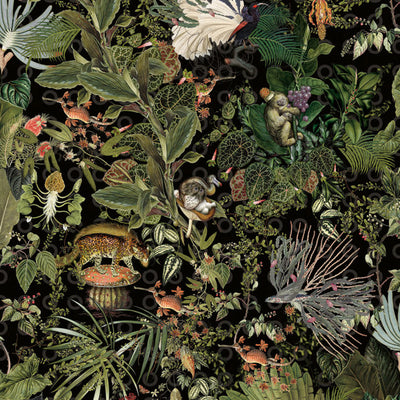 Moooi Wallcovering Extinct Animals Menagerie of Extinct Animals Wallpaper By Arte