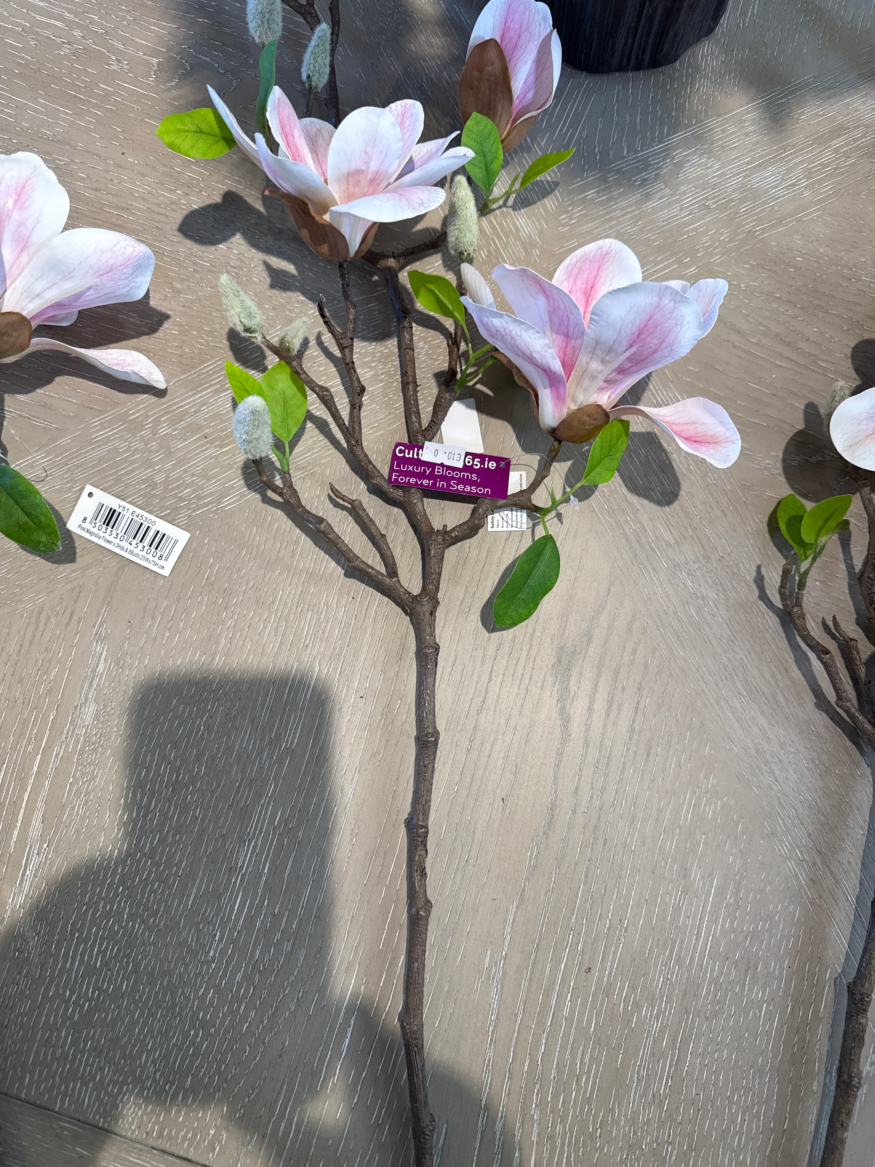 Magnolia flower w 3 heads & buds