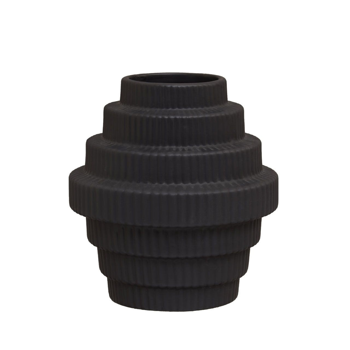 FABIA BLACK VASE 2 SIZES pick up only