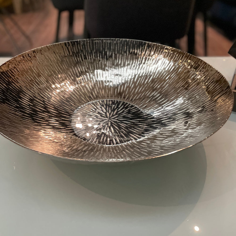 Large nickel bowl  fabulous kitchen counter for fruit etc less than half price clearance in store purchase only