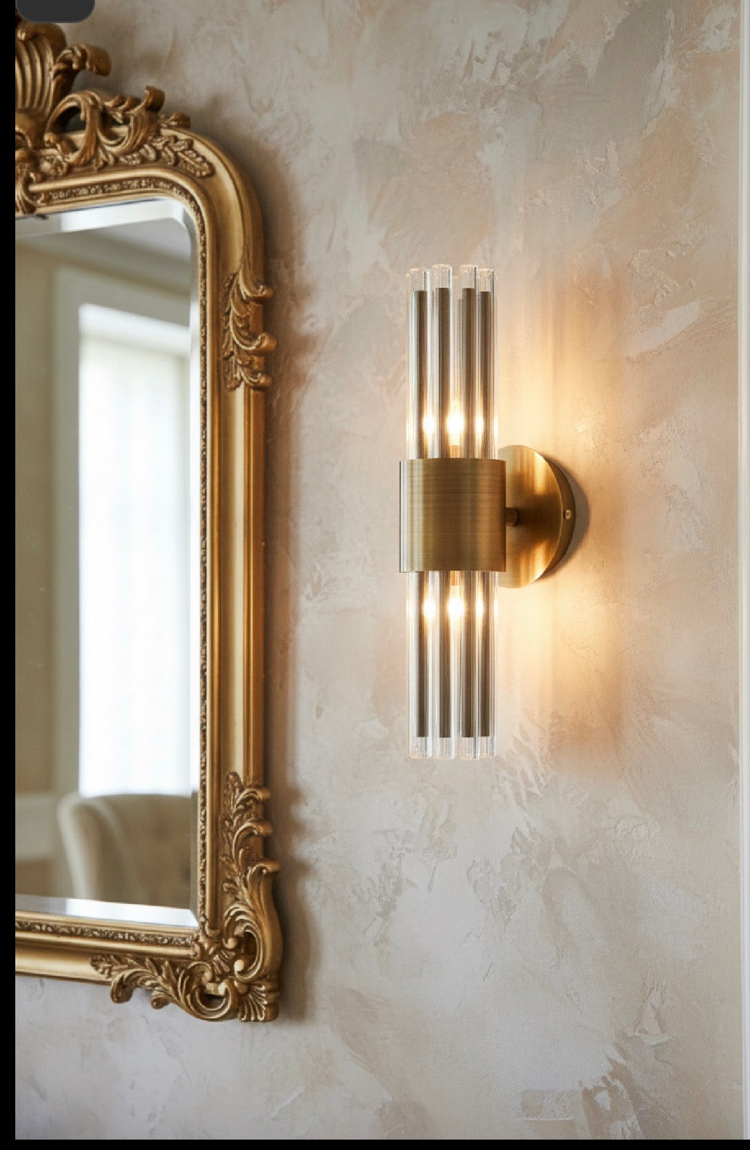Colmar Wall Light Brushed Brass by RV Astley Reduced by RVA