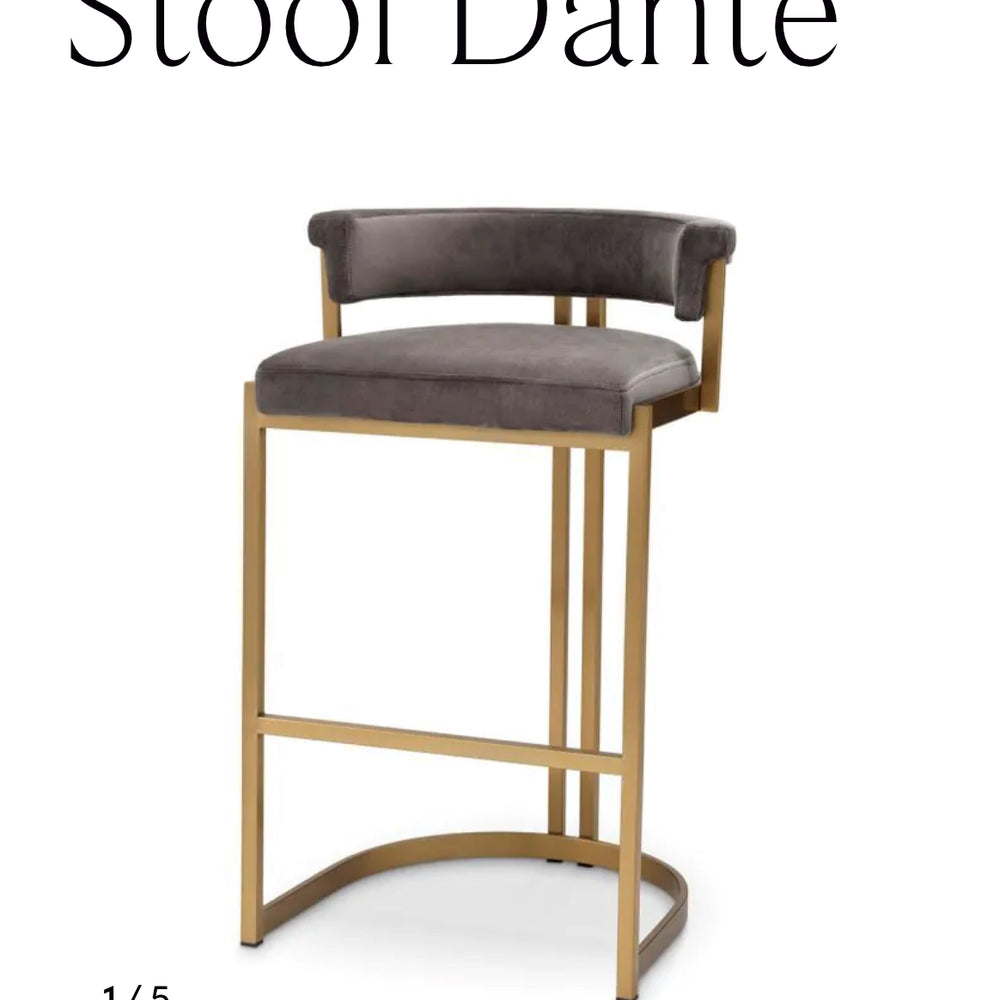 Dante counter stool by Eichholtz