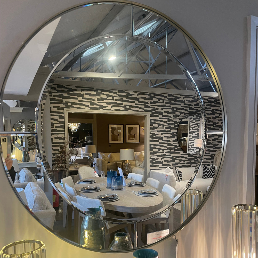 Irene Round Brass Mirror