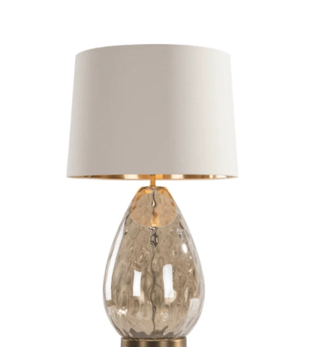Riom Cognac Glass Table Lamp By RV Astley - Reduced To Clear by RVA