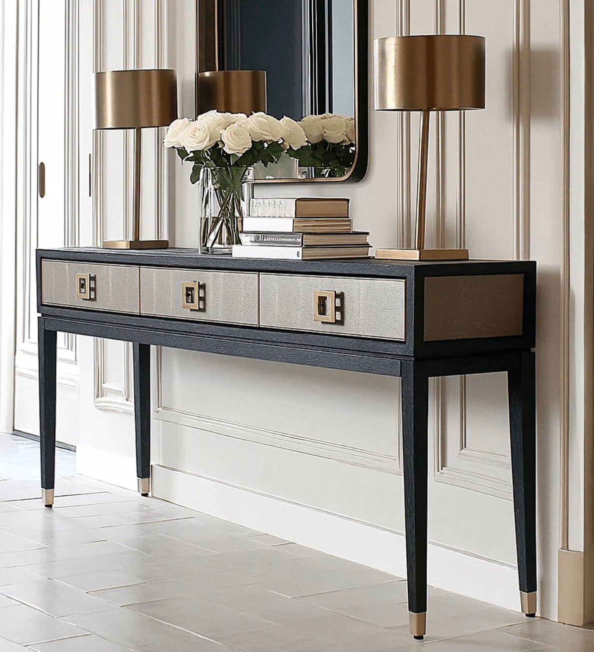 Kensington 3 drawer console table reduced by 10% by Richmond