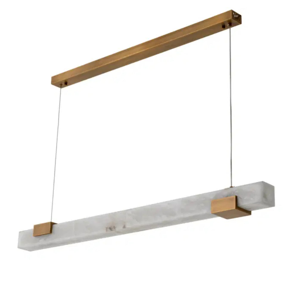Chandelier Furore Alabaster  antique brass finish by Eichholtz.