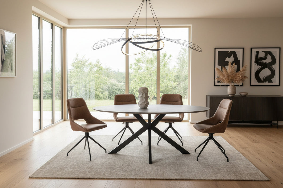Galant Oval Table With Smart Top & Spider Leg reduced