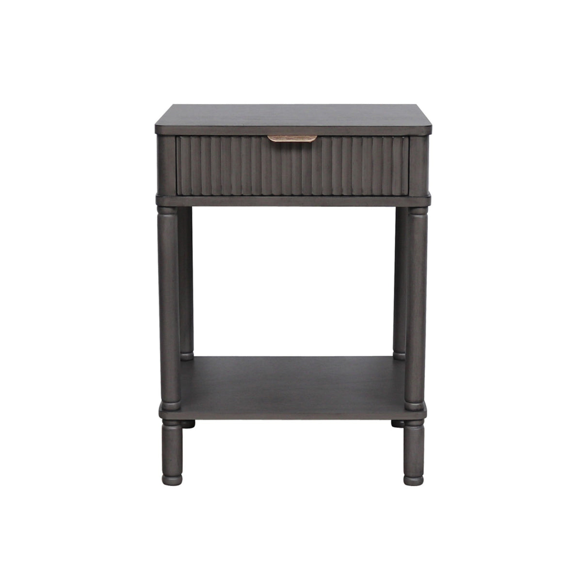 Harvey 1 Drawer Ebony Luxury Bedside Cabinet